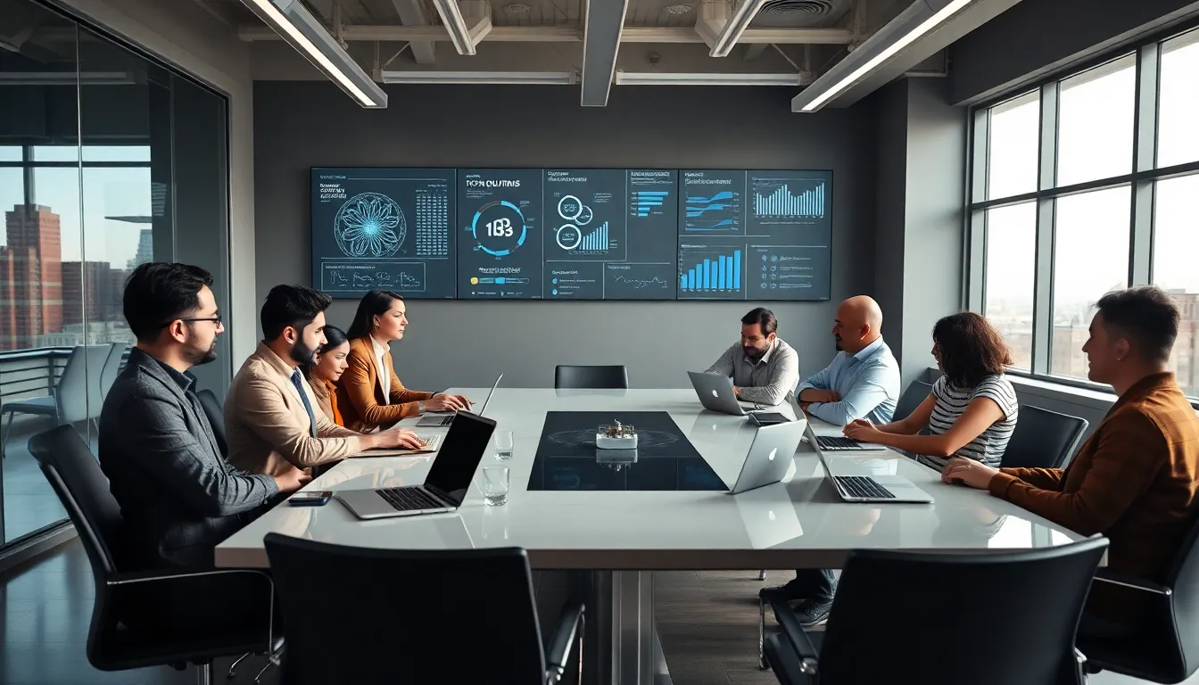 diverse team collaborating in a modern Silicon Valley office.